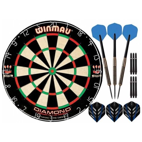 фото Игровой набор winmau s400 белый/красный/черный/зеленый 3 шт.