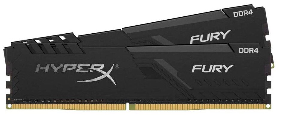 Оперативная память 32Gb DDR4 3200MHz Kingston HyperX Fury (HX432C16FB3K2/32) (2x16Gb KIT) 32 Гб, 2 м