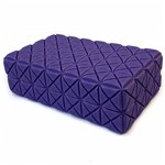Йога блок твердый резной (фиолетовый) 220х130х70мм., из вспененного ЭВА D34496-1 - изображение