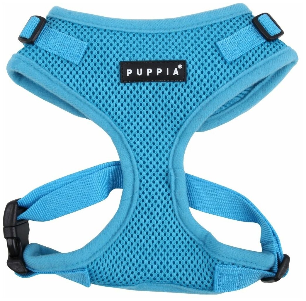 Шлейка для собак Puppia "RITEFIT HARNESS", голубая, S (Южная Корея)