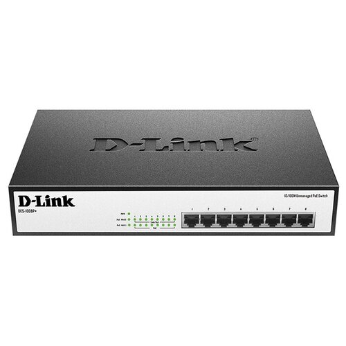 Коммутатор D-Link DES-1008PA1 874900₽
