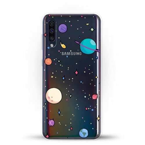 фото Силиконовый чехол звезды и планеты на samsung galaxy a50s andy & paul