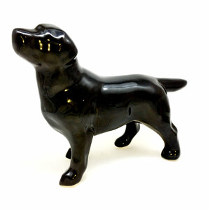 Фото Статуэтка собаки лабрадор-ретривер черный, фарфор, подарок, сувенир, фигурка