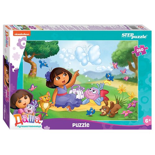 Пазл Step puzzle Nickelodeon Даша-путешественница (95087), 260 дет. пазл step puzzle никелодеон даша путешественница 81176 60 дет