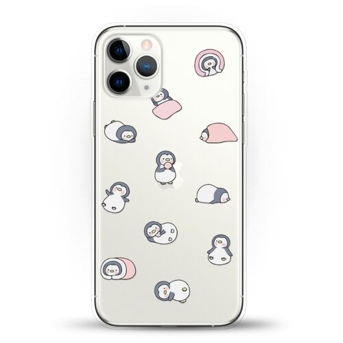 фото Силиконовый чехол узор из пингвинов на apple iphone 11 pro andy & paul