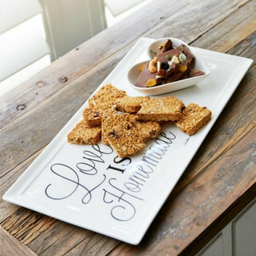 Блюдо RIVIERA MAISON LOVE IS HOME MADE 306310 белый