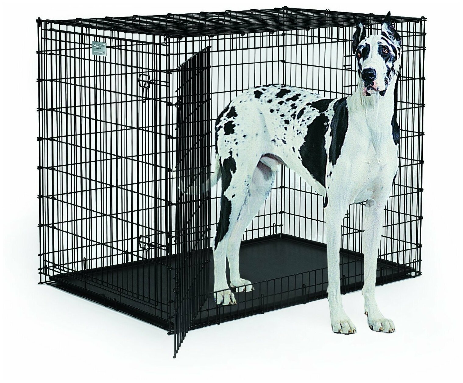 Клетка для собак Midwest Solutions SL54DD 137х94х114 см черный - фотография № 2