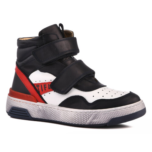 Ботинки Tiflani, демисезонные, натуральная кожа, на липучках, размер 31, синий