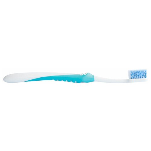 Зубная щетка DentalSys Spiral средняя, голубой