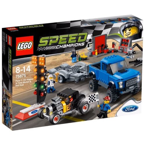 Конструктор LEGO Speed Champions 75875 Форд F-150 Раптор и Форд Model A Хот-род, 664 дет. кресло thunderx3 tc3 jet black tx3 tc3jb