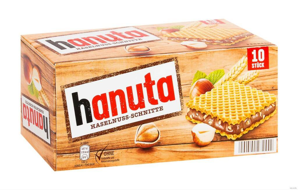 фото Вафли Hanuta с лесным орехом