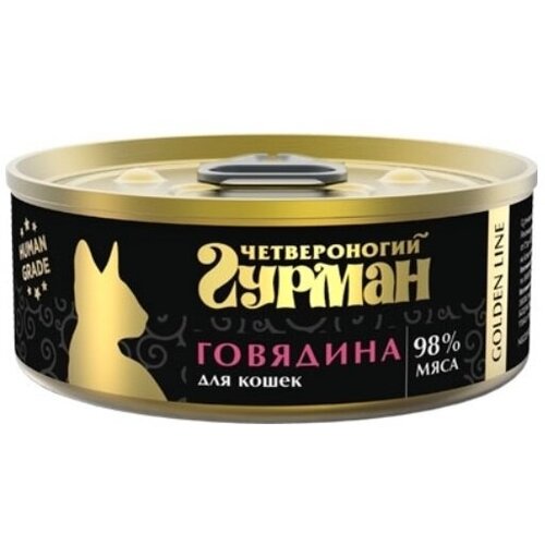 Консервы для кошек Golden, Говядина, 100г