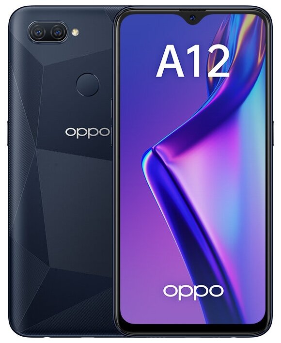 Смартфон OPPO A12 3/32 ГБ, Dual nano SIM, черный