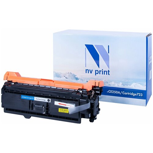 Картридж NV Print CE250A/723 Black для HP и Canon, 5000 стр, черный картридж sakura ce250x 723hbk для hp laserjet color cm3530 cm3530fs cp3525dn cp3525n cp3525x canon i sensys lbp 7750cdn черный 10000 к