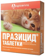Apicenna Празицид таблетки для кошек, 6 таб.