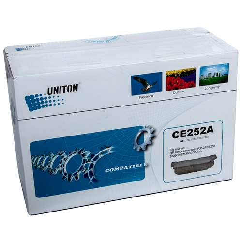 Картридж Uniton CE252A, 7000 стр, желтый toner chip ce250a ce251a ce253a ce252a for hp color laserjet cp3525 cp3525n cp3525dn cp3525x cm3530 cm3530ts printer