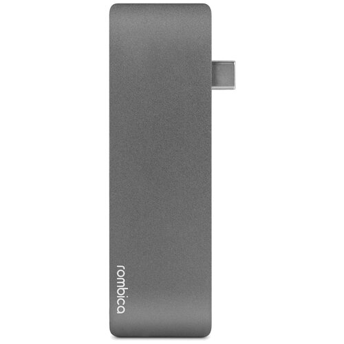 USB-концентратор Rombica Type-C M2, разъемов: 3, gray разветвитель для компьютера rombica type c dp x tc 00180