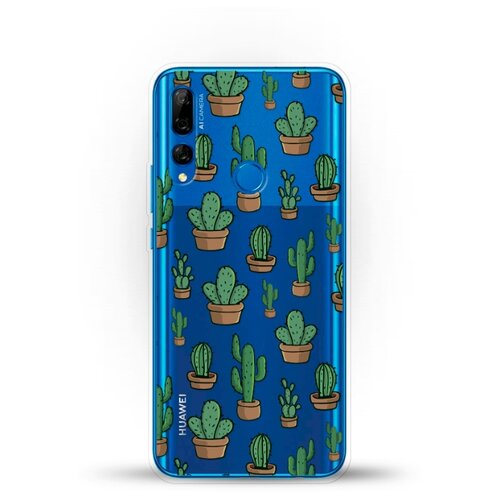 фото Силиконовый чехол кактусы на huawei y9 prime (2019) andy & paul