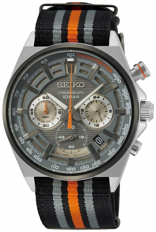 Наручные часы SEIKO CS Sports, черный, серый