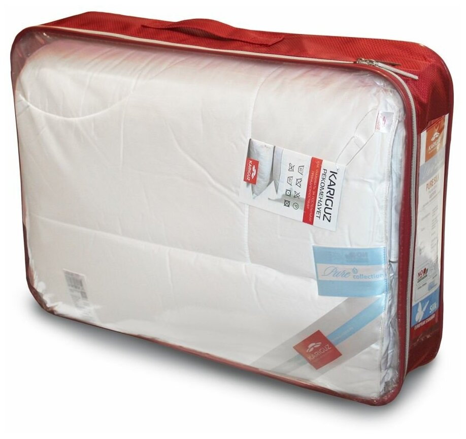 Одеяло KARIGUZ Чистый Шелк, всесезонное, 150 х 200 см, белый - фотография № 4