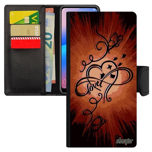 фото Чехол книжка на телефон huawei p30 lite, "бесконечность" чувства любовь utaupia