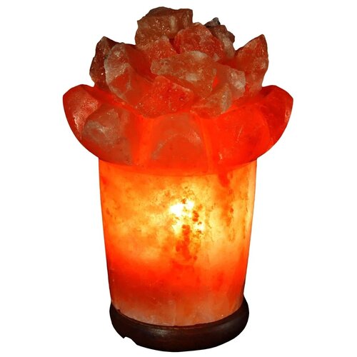 Солевая лампа каменный цветок 3-3,5 кг