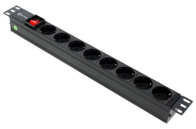 Блок розеток 5bites PDU819A-07 8S / AL / SWITCH / 1U / 19"