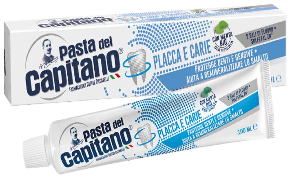 Pasta del Capitano,   Plaque & Cavities, 100 