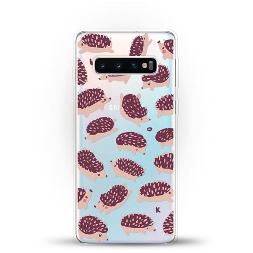 фото Силиконовый чехол ёжики на samsung galaxy s10 andy & paul