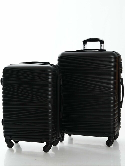 Комплект чемоданов Feybaul 31629, ABS-пластик, размер M, черный