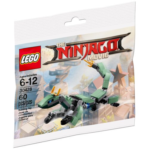LEGO Ninjago 30428 Green Ninja Mech Dragon Micro Build, 60 дет. конструктор lego ninjago зеленый энергетический дракон 70593