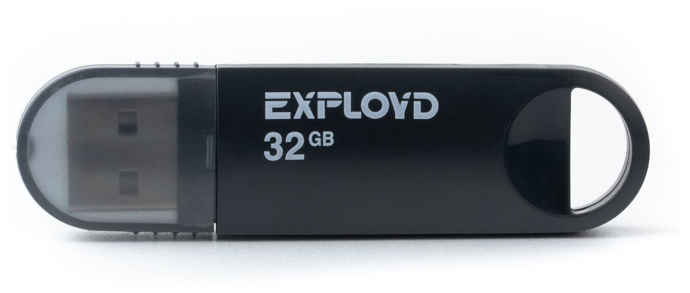 Флешка Exployd 570, 32 Гб, Usb2.0, чт до 15 Мб/с, зап до 8 Мб/с, чёрная 9308400