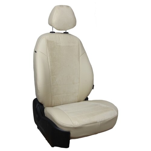 фото Чехлы на сиденья "автопилот" из алькантары для hyundai creta с 16г. бежевый, бежевый. kha-kr-gt-bebe-a