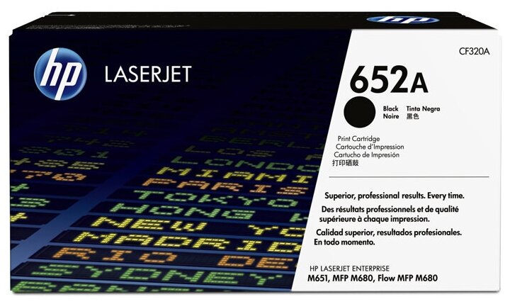 Картридж HP CF320A (652A) Черный для HP Color LaserJet Enterprise M651n/M651dn/M651xh/M680dn/M680f