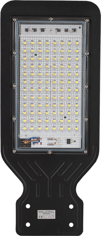 Светодиодный консольный светильник для улицы GLANZEN 50W RPD-6500-50-k 6500K IP65, холодный белый свет