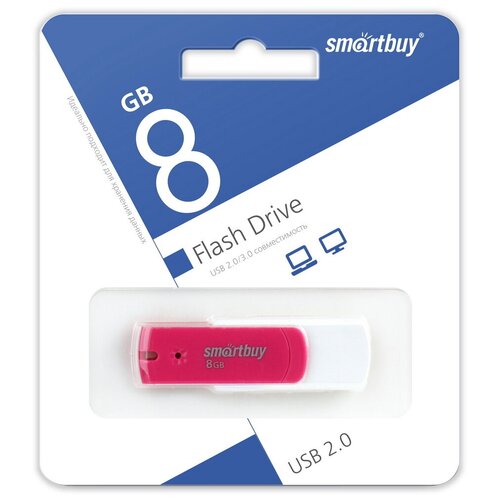 Флешка SmartBuy Diamond 8 GB 1 шт. розовый