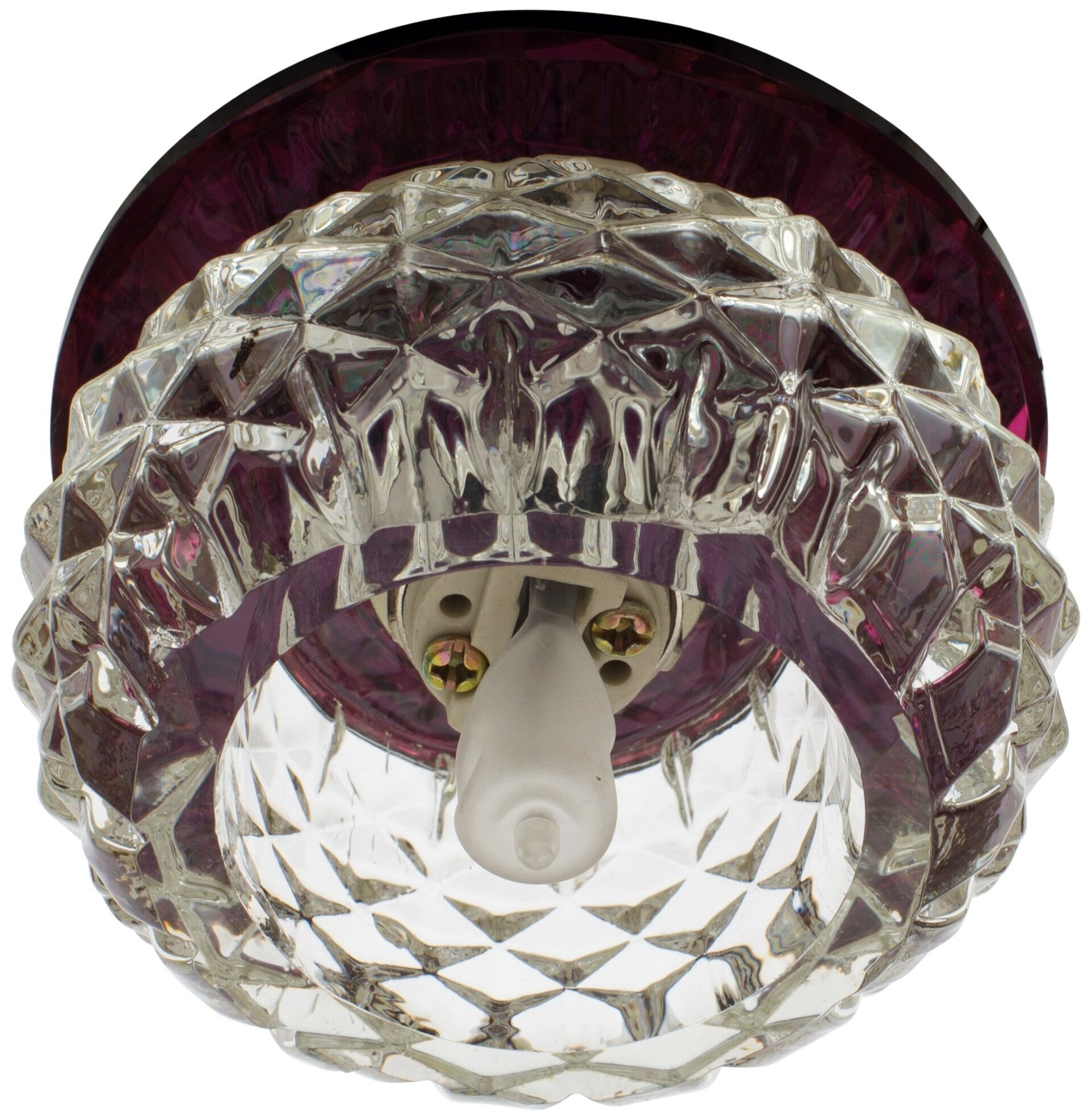 Светильник De Fran FT 9283 PU, зеркальный / сиреневый, G9, 40 Вт, цвет арматуры: фиолетовый - фотография № 1