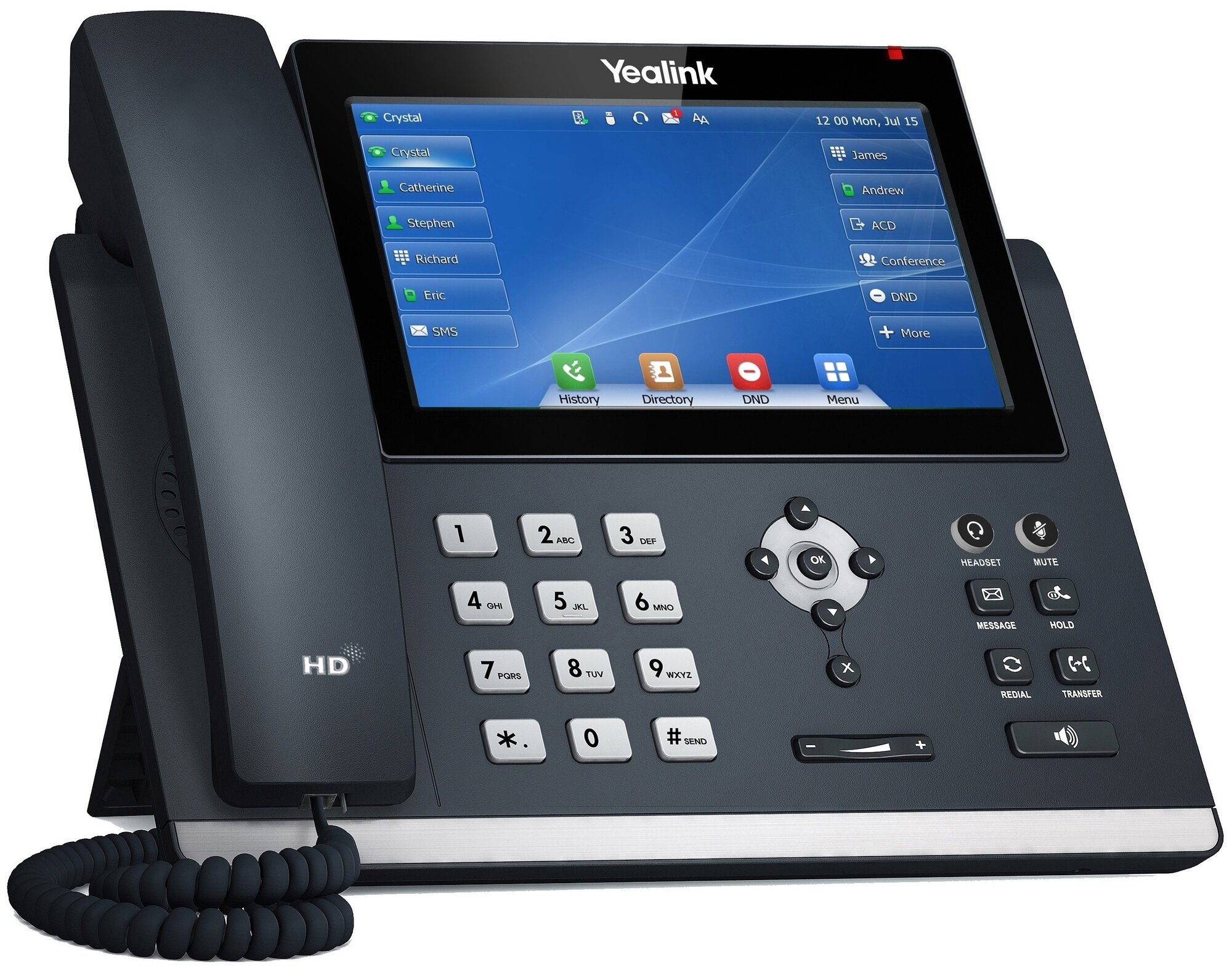 VoIP-телефон Yealink SIP-T48U черный