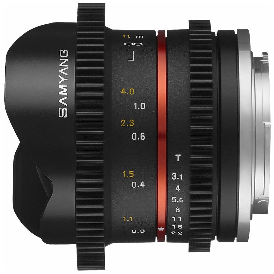 Samyang MF 8mm T3.1 Fish-eye Cine Fuji X Samyang Mf8t3.1fuji