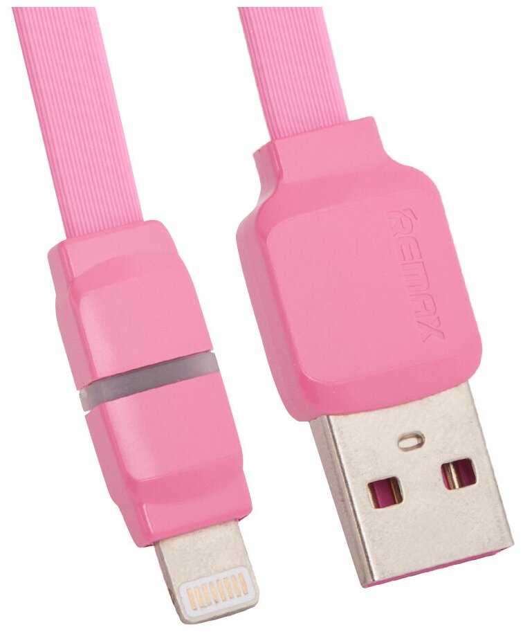 USB кабель REMAX Breathe Series Cable RC-029i Apple 8 pin (розовый)