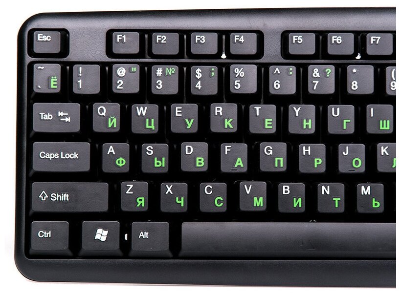 Клавиатура Nakatomi KN-02P, PS/2, черный