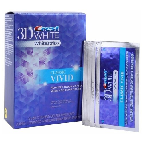 Купить Отбеливающие полоски Crest 3D White Classic Vivid (20шт)