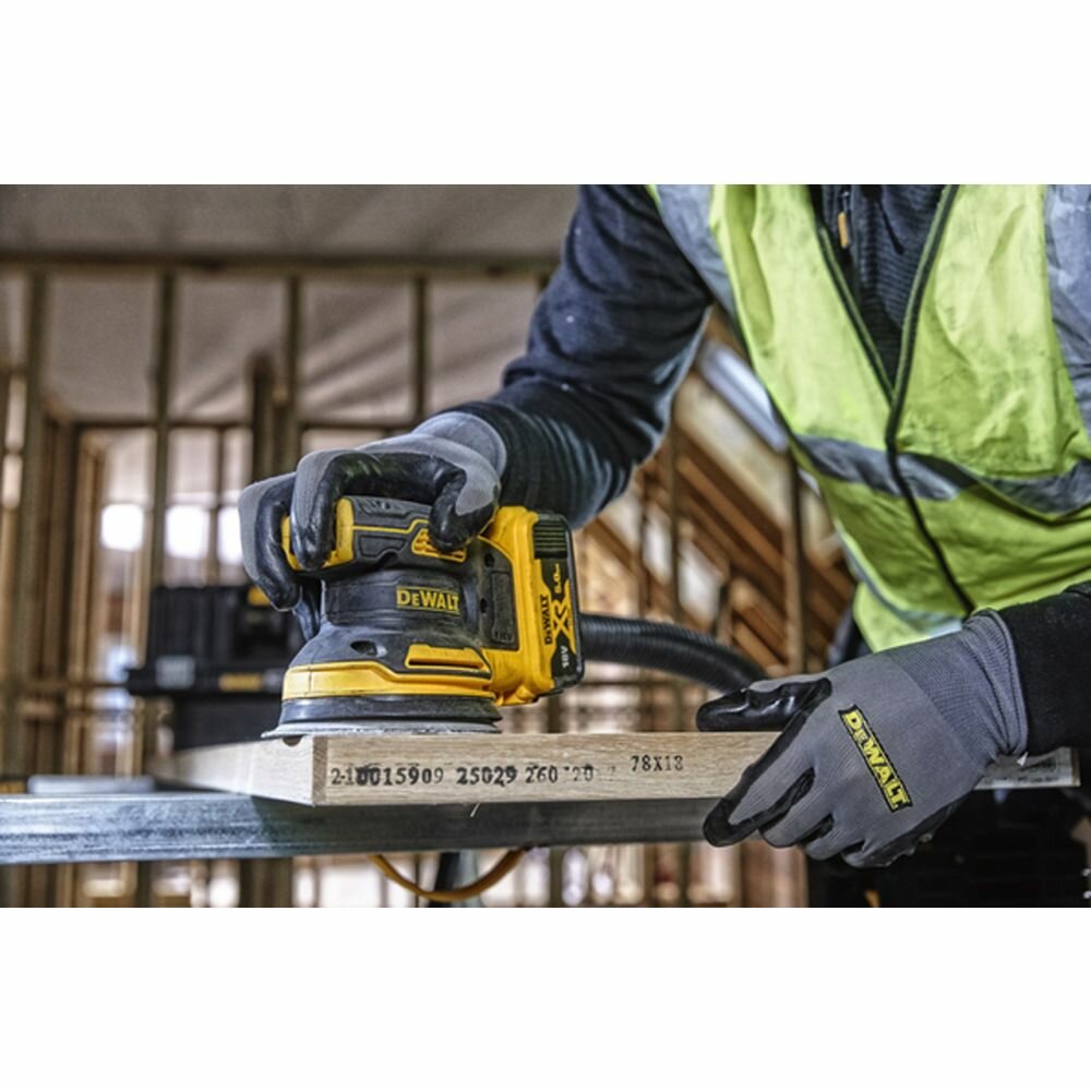 Аккумуляторная эксцентриковая орбитальная шлифмашина DEWALT DCW210NT, с кейсом TSTAK - фото №12