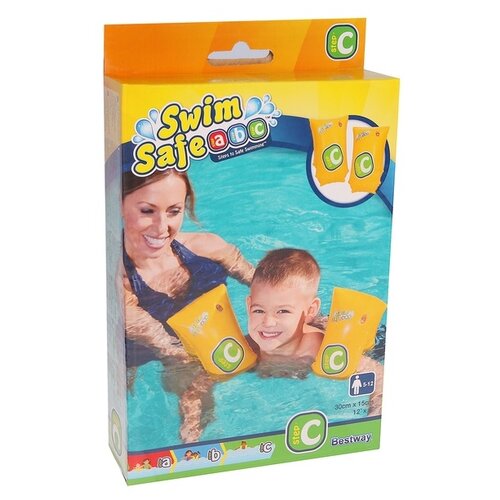 фото Нарукавники для плавания bestway swim safe step с 32110 bw, step c желтый