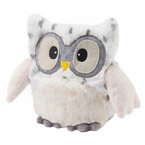 warmies игрушка грелка овечка ткань large 33x20 Игрушка-грелка Warmies Hooty Совёнок снежный, 22 см, белый