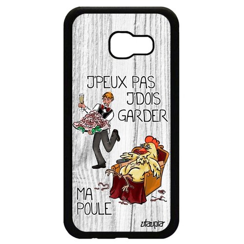 фото Чехол на мобильный galaxy a5 2017, "не могу - у меня курица!" пародия комикс utaupia