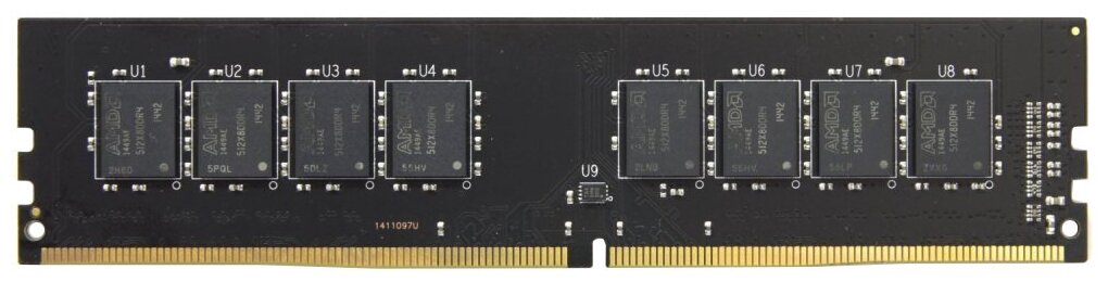 Оперативная память AMD Radeon R7 Performance Series DDR4 - 16GB, 2400 МГц, DIMM, CL16, OEM (r7416g2400u2s-uo)
