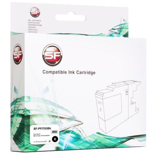 Картридж SuperFine SF-PFI703BK, 11000 стр, черный картридж canon pfi 703bk 2963b001 700 стр черный