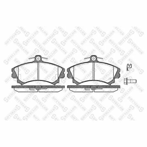 Колодки дисковые п. Mitsubishi Carisma 1.8GDi/1.9GDi, Volvo S40 95-97, 601002BSX STELLOX 601002B-SX