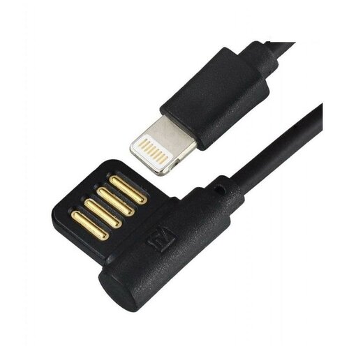 Remax Rayen USB - Apple Lightning (RC-075i), 1 м, черный дата кабель remax rayen rc 075i lightning